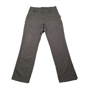 Duluth Trading Pants Mens 34x34 Gray Flex Fire Hose Relaxed Fit Workwear Stretch